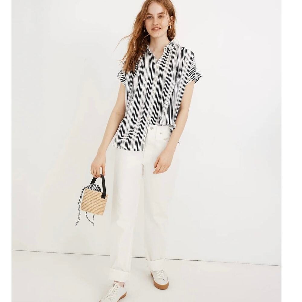 Central Drapey Shirt in Fairborn Stripe XXL